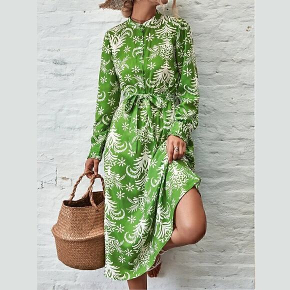 ZARA BLOGGER FAVE!!! Printed Long Dress NWT - Picture 13 of 16